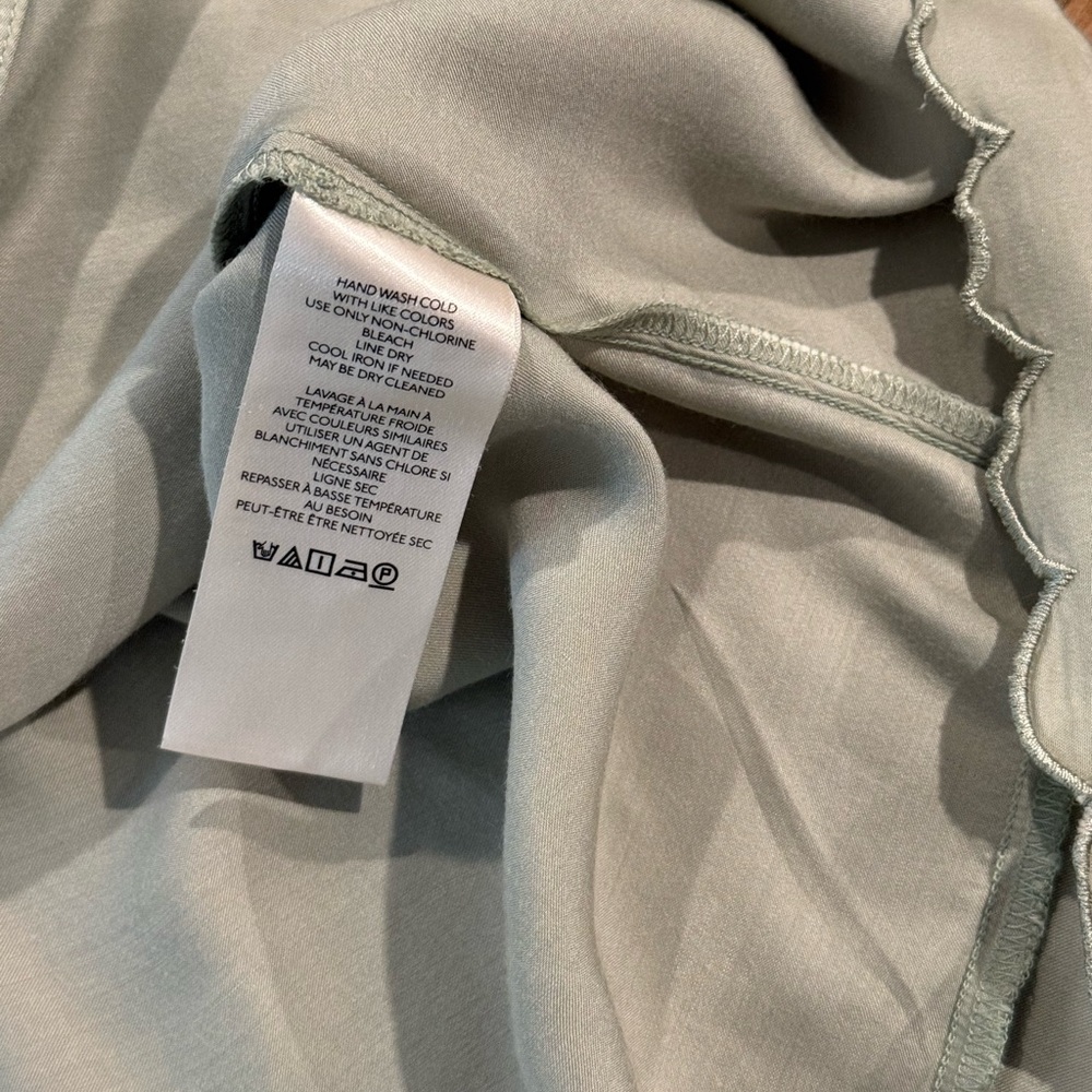 BHLDN Anthropologie Juniper Scalloped Short Pajama Set Sz Small Dainty Feminine - Picture 9 of 10